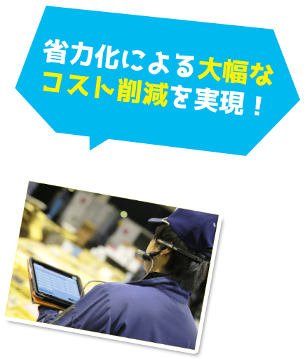 省略化による大幅なコスト削減を実現！